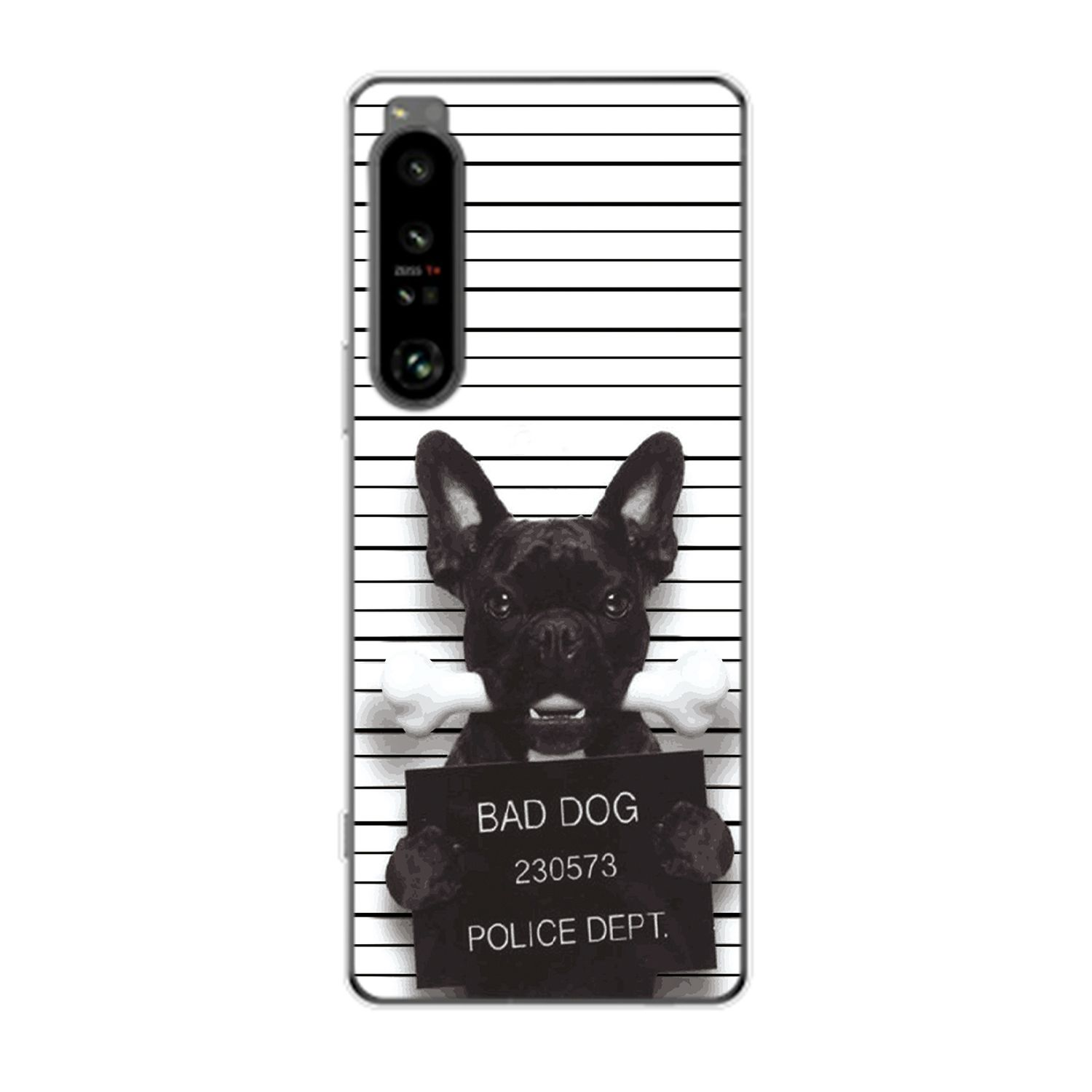 KÖNIG DESIGN Case, Xperia Bulldogge IV, Backcover, Bad Dog 1 Sony