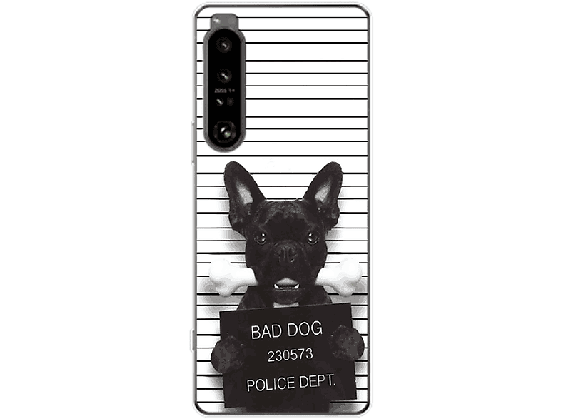 KÖNIG DESIGN Case, Backcover, Bulldogge Dog Bad IV, Xperia 1 Sony