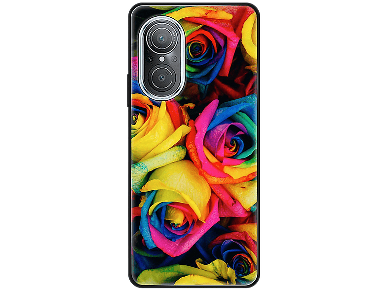 Case, Rosen 9 nova DESIGN SE, KÖNIG Huawei, Bunte Backcover,