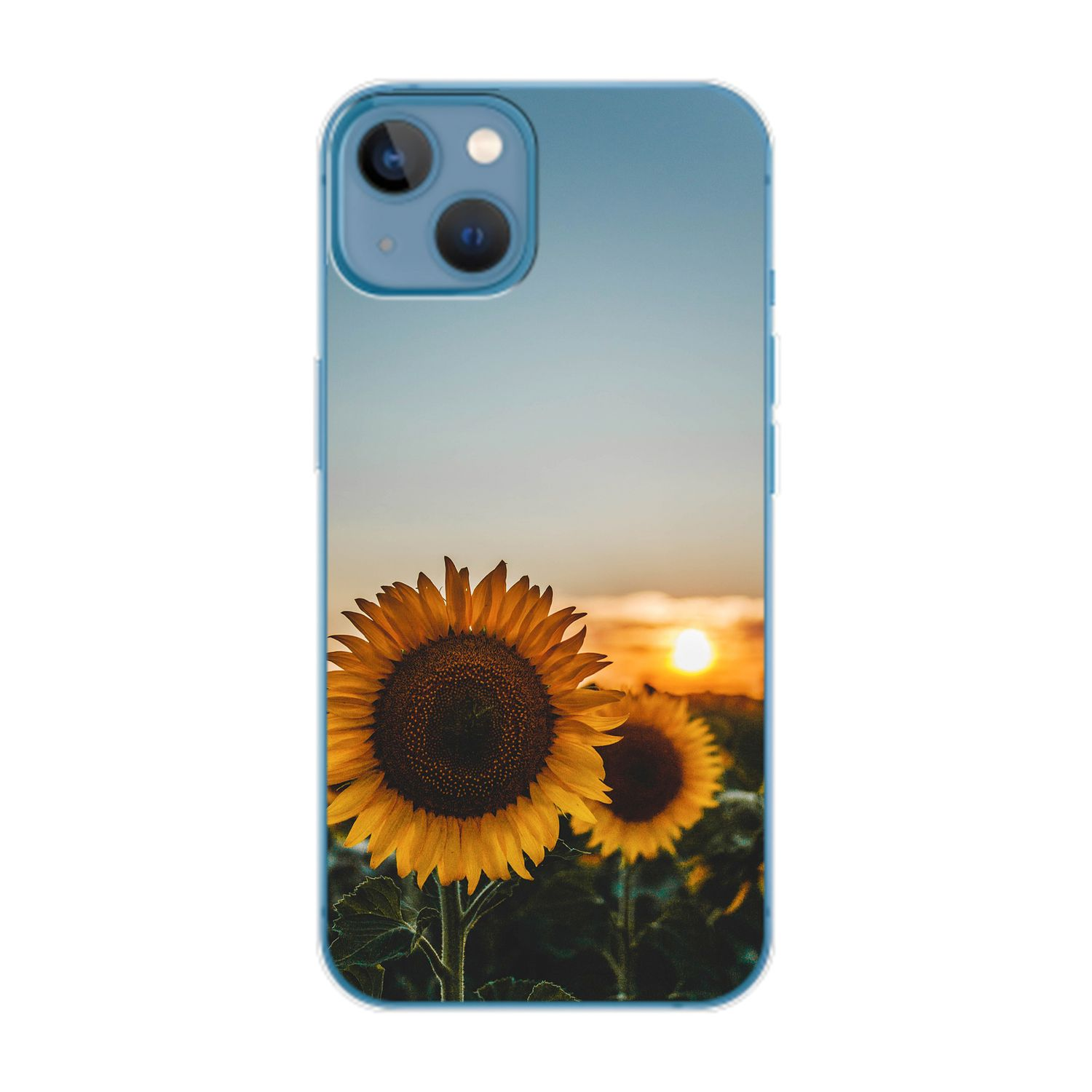 14 Case, DESIGN Backcover, Sonnenblumen Plus, KÖNIG Apple, iPhone