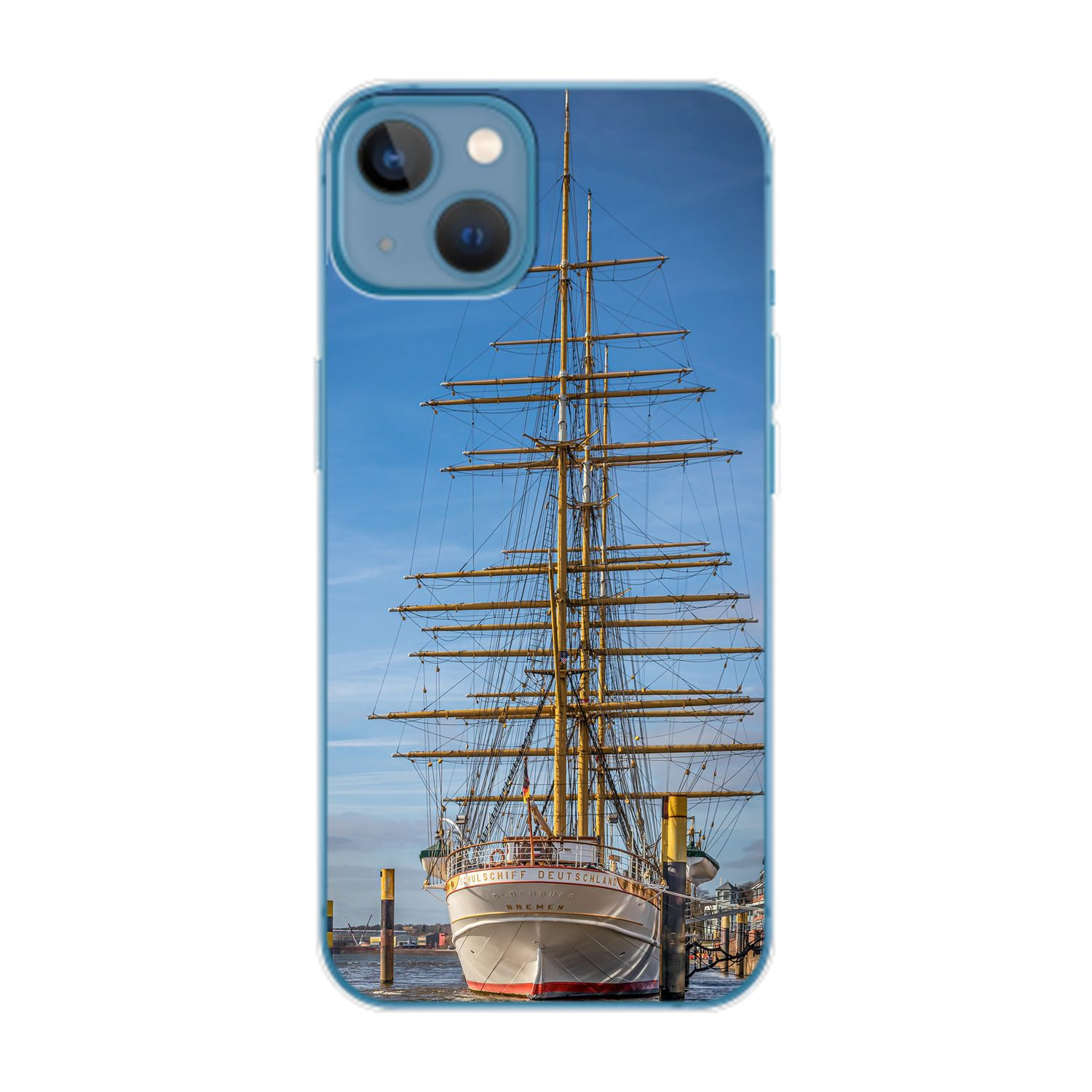 KÖNIG DESIGN Case, Apple, Segelboot Plus, iPhone 14 Backcover