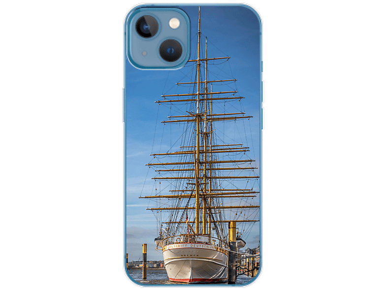 Segelboot iPhone KÖNIG 14 Plus, Backcover, Apple, Case, DESIGN