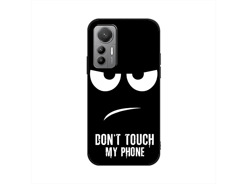 KÖNIG DESIGN Case, Backcover, Phone Xiaomi, Schwarz Lite, 12 Dont Touch My