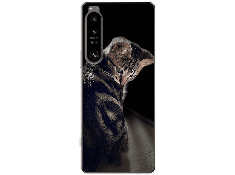 Xperia Junge Katze KÖNIG Backcover, Sony, Case, IV, 1 DESIGN