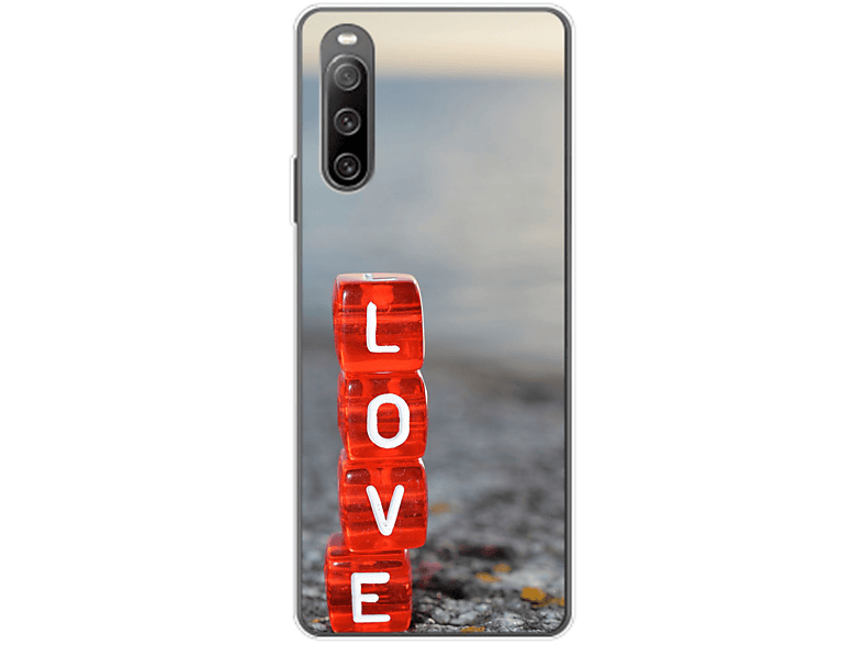 KÖNIG DESIGN Case, Backcover, Sony, Xperia 10 IV, Love