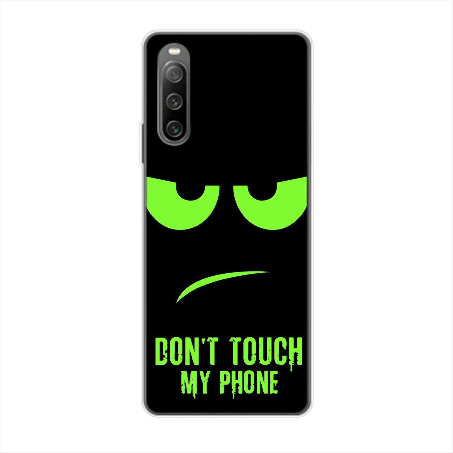 KÖNIG DESIGN Case, Backcover, Sony, 10 Grün Touch Dont Phone IV, Xperia My