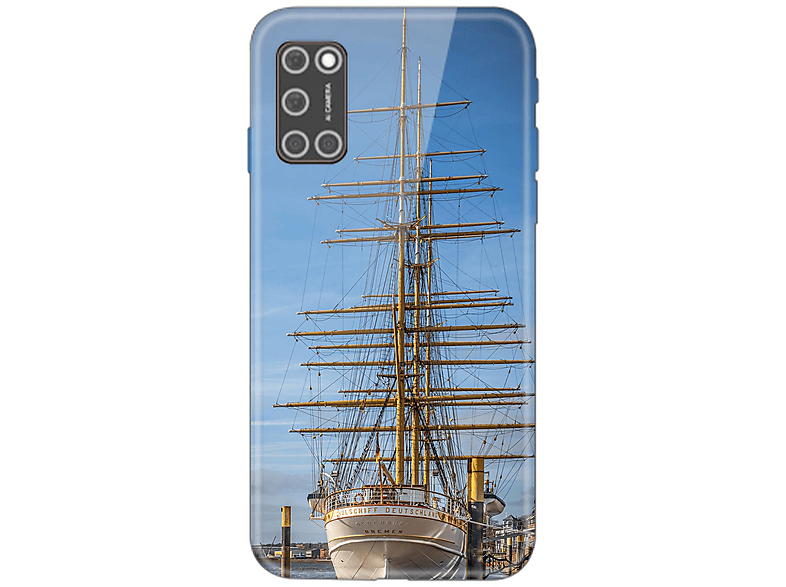 KÖNIG DESIGN Case, Backcover, realme, C35, Segelboot