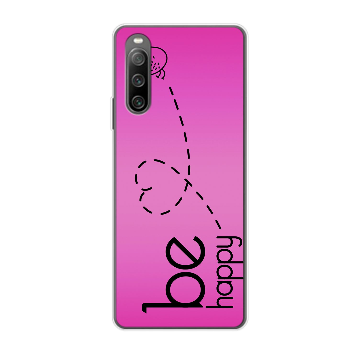 Be Pink 10 KÖNIG Case, DESIGN IV, Sony, Xperia Backcover, Happy