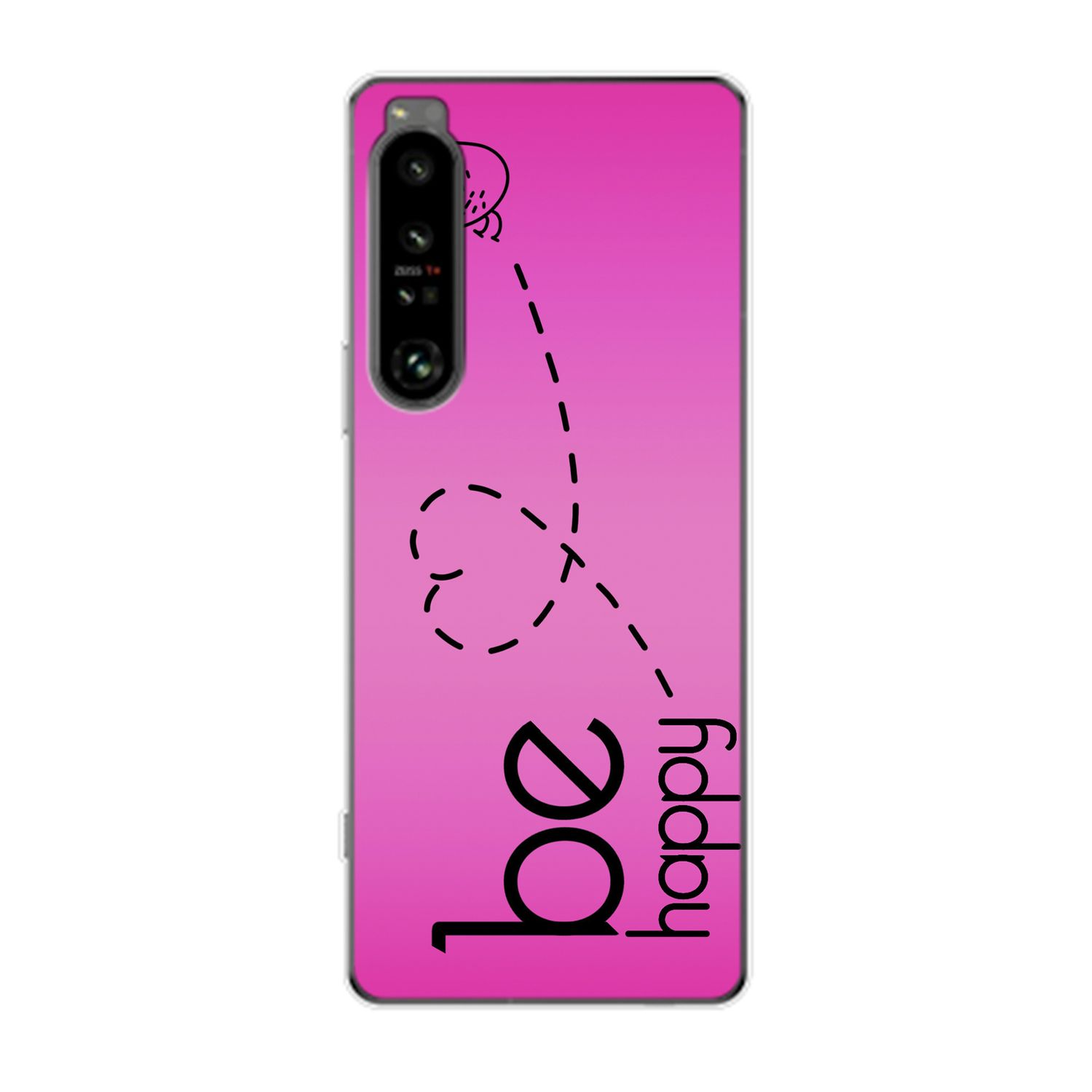 KÖNIG DESIGN Case, Backcover, 1 IV, Happy Sony, Be Pink Xperia