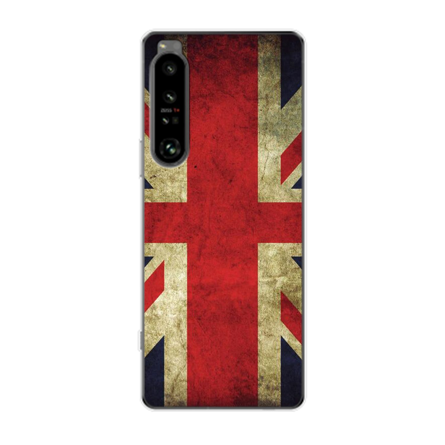 Backcover, DESIGN Sony, Case, Xperia IV, England KÖNIG 1 Flagge