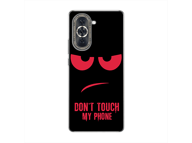 KÖNIG DESIGN Case, Backcover, Huawei, nova 10, Dont Touch My Phone Rot