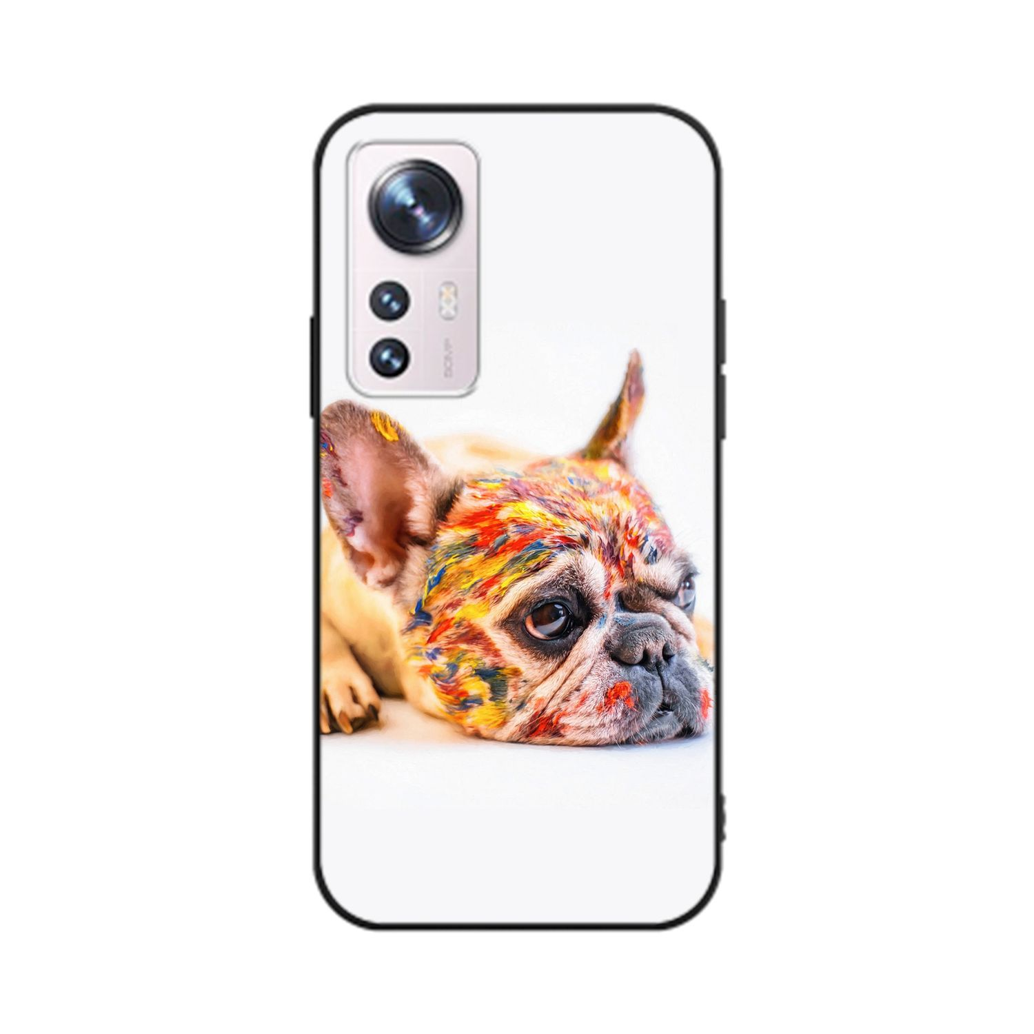 KÖNIG DESIGN Case, Backcover, 12 Pro, Bunt Xiaomi, Bulldogge