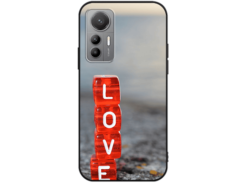 KÖNIG DESIGN Case, Backcover, Xiaomi, 12 Lite, Love