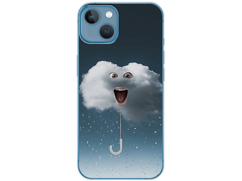 Backcover, Regenwolke Plus, DESIGN iPhone KÖNIG Case, Apple, 14