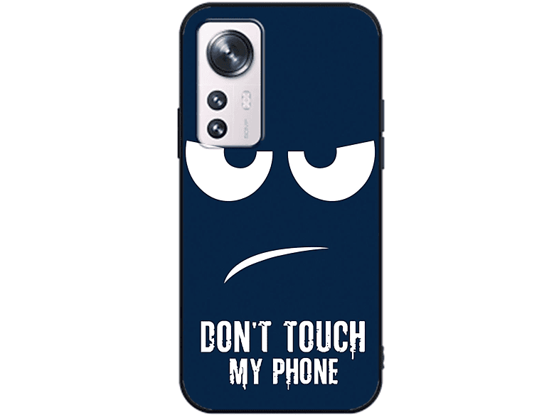KÖNIG DESIGN Case, Backcover, Xiaomi, 12 Pro, Dont Touch My Phone Blau