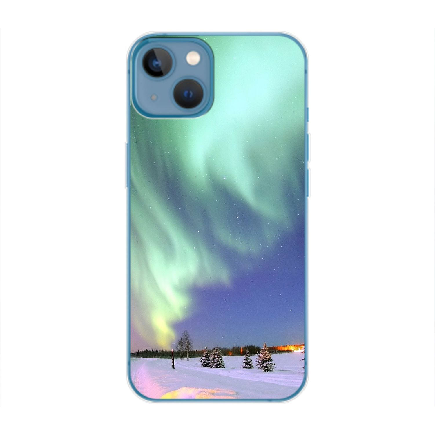 Apple, Polarlichter Case, KÖNIG 14 iPhone Plus, DESIGN Backcover,