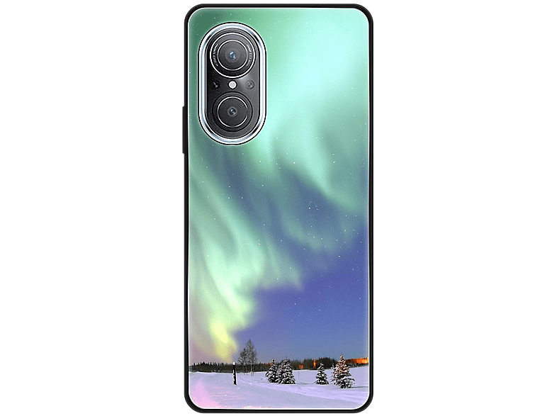 KÖNIG DESIGN Case, Polarlichter Huawei, nova Backcover, SE, 9