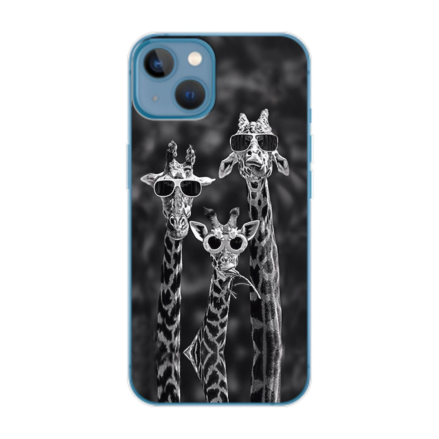 DESIGN KÖNIG Case, iPhone Apple, 3 Giraffen Plus, Backcover, 14