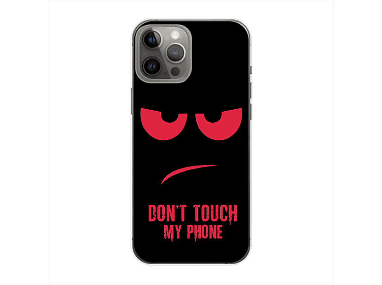 KÖNIG DESIGN Case, Backcover, Apple, iPhone 14 Pro Max, Dont Touch My Phone Rot