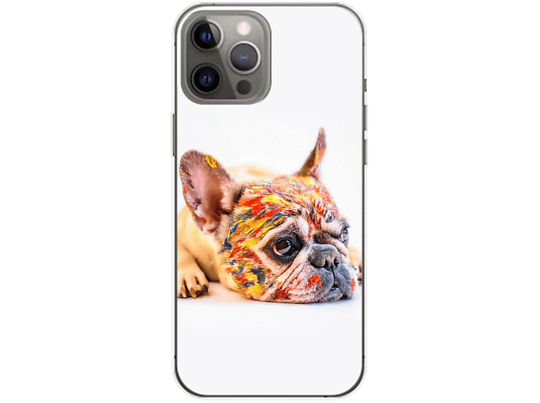 KÖNIG DESIGN iPhone Max, Backcover, 14 Case, Apple, Bulldogge Bunt Pro