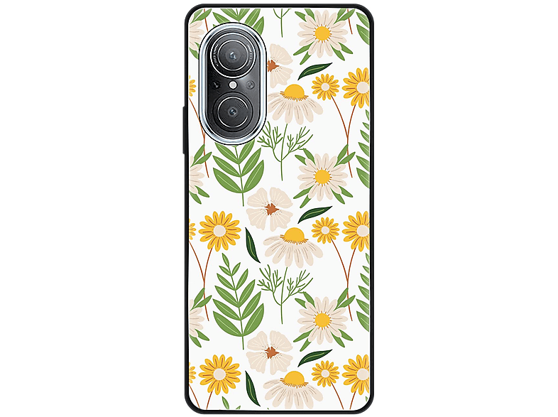Blumenmuster Backcover, Huawei, KÖNIG 9 nova DESIGN Case, 2 SE,