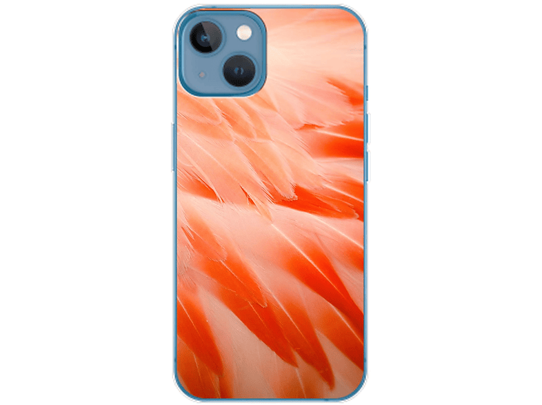 KÖNIG DESIGN Case, Backcover, Apple, iPhone 14 Plus, Flamingo Federn