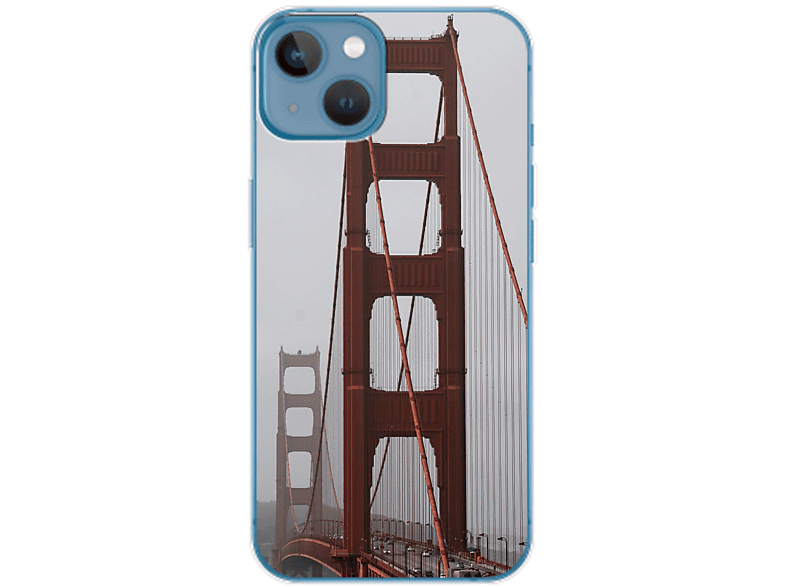 KÖNIG DESIGN Case, Backcover, Apple, iPhone 14 Plus, Golden Gate Bridge