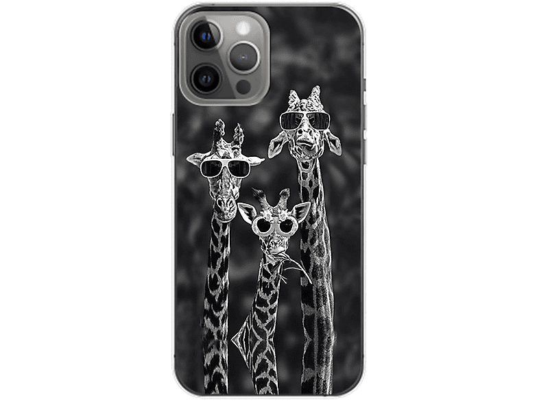 KÖNIG DESIGN Case, Backcover, Apple, iPhone 14 Pro Max, 3 Giraffen
