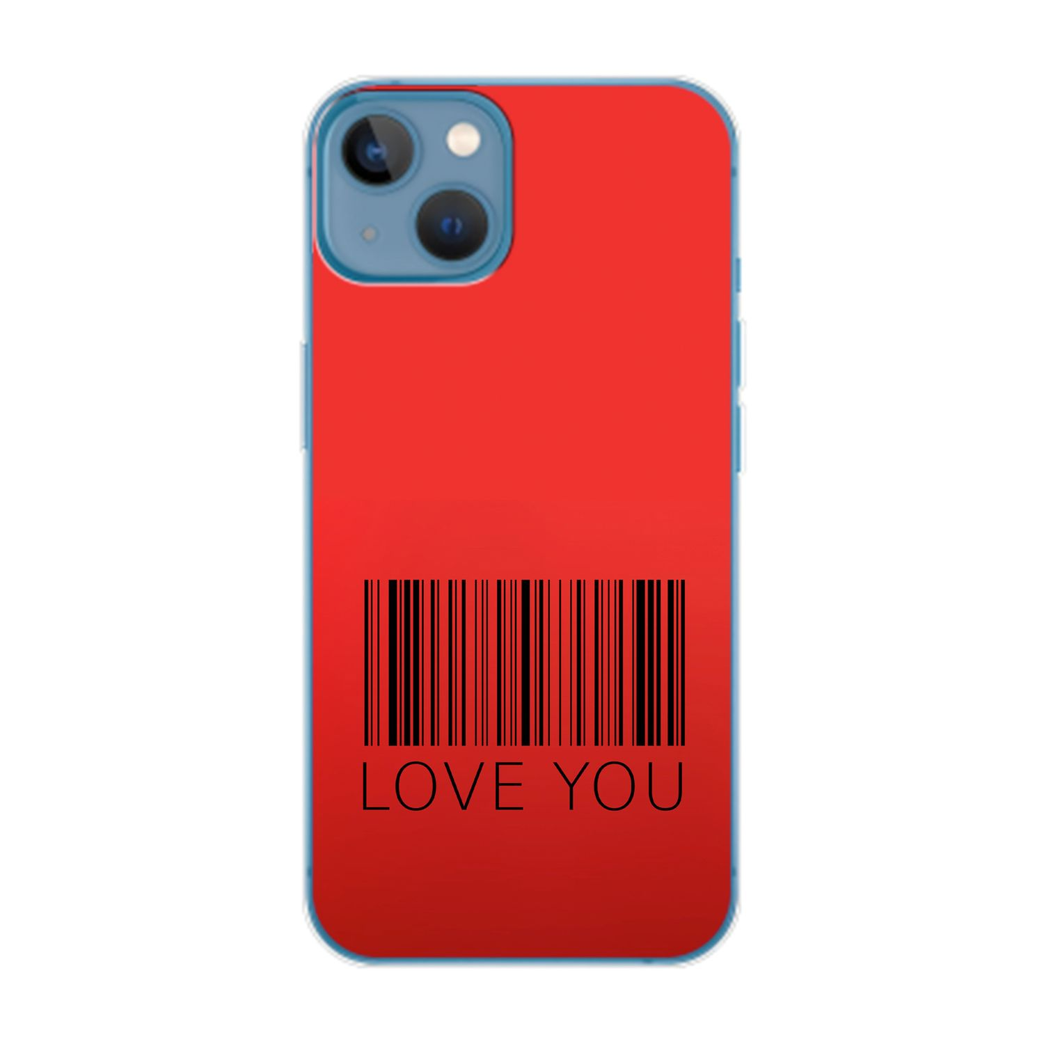 KÖNIG DESIGN Case, Backcover, Apple, Plus, iPhone Love You 14