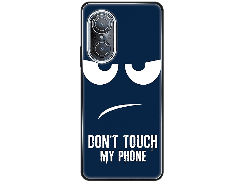 KÖNIG DESIGN Case, Blau Huawei, Phone Backcover, nova 9 My SE, Dont Touch