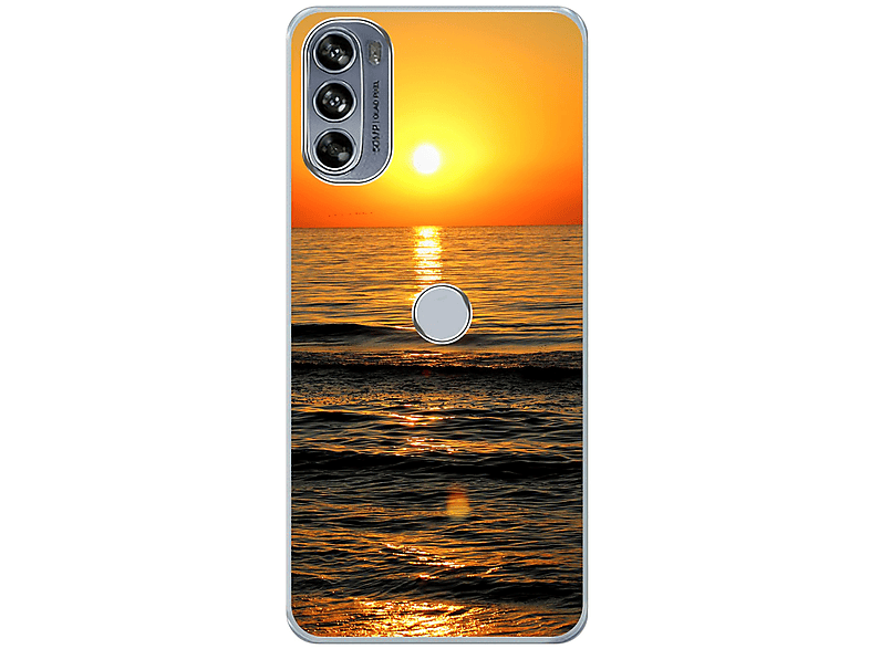 KÖNIG 30 Moto Motorola, Pro, DESIGN Backcover, Sonnenuntergang Case, Edge