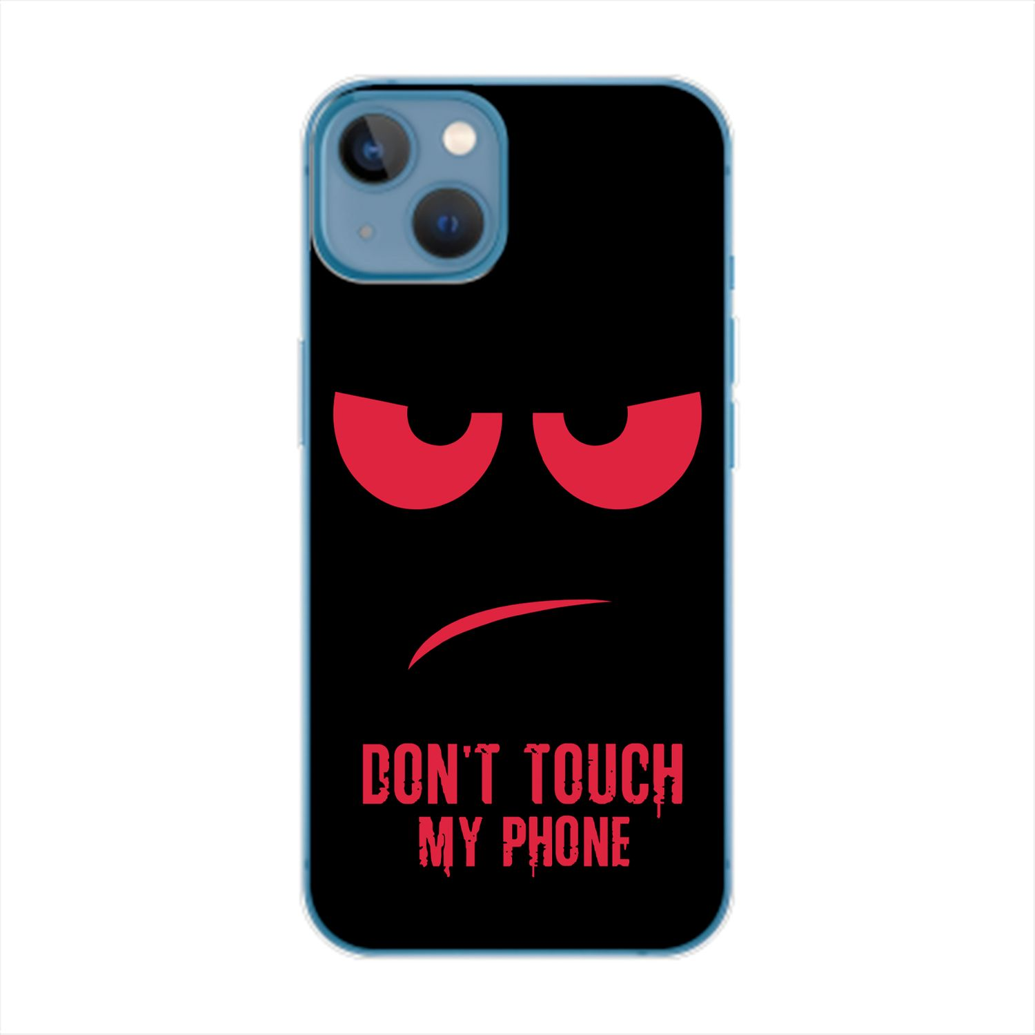 KÖNIG DESIGN Case, Touch Dont Plus, My Backcover, Rot Apple, iPhone Phone 14