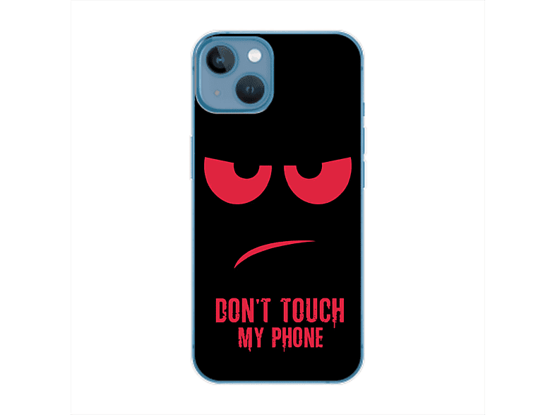 KÖNIG DESIGN Case, Touch Dont Plus, My Backcover, Rot Apple, iPhone Phone 14