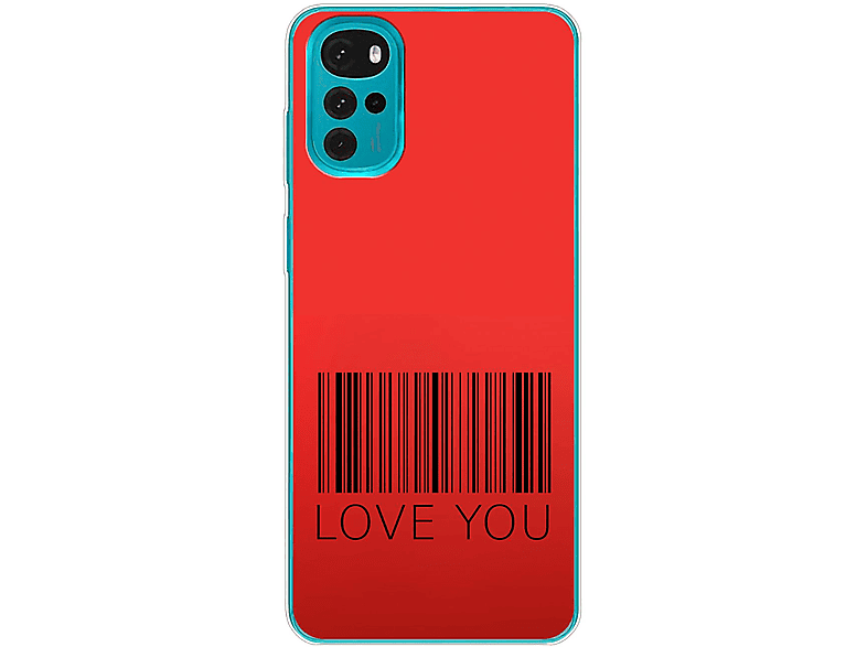 KÖNIG DESIGN Case, Backcover, Motorola, Moto G22, Love You