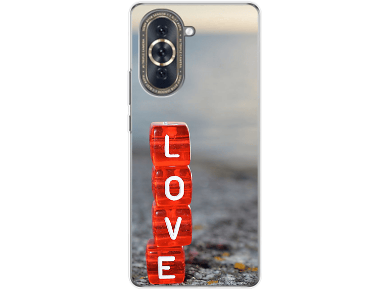 KÖNIG DESIGN Case, Backcover, Huawei, nova 10, Love