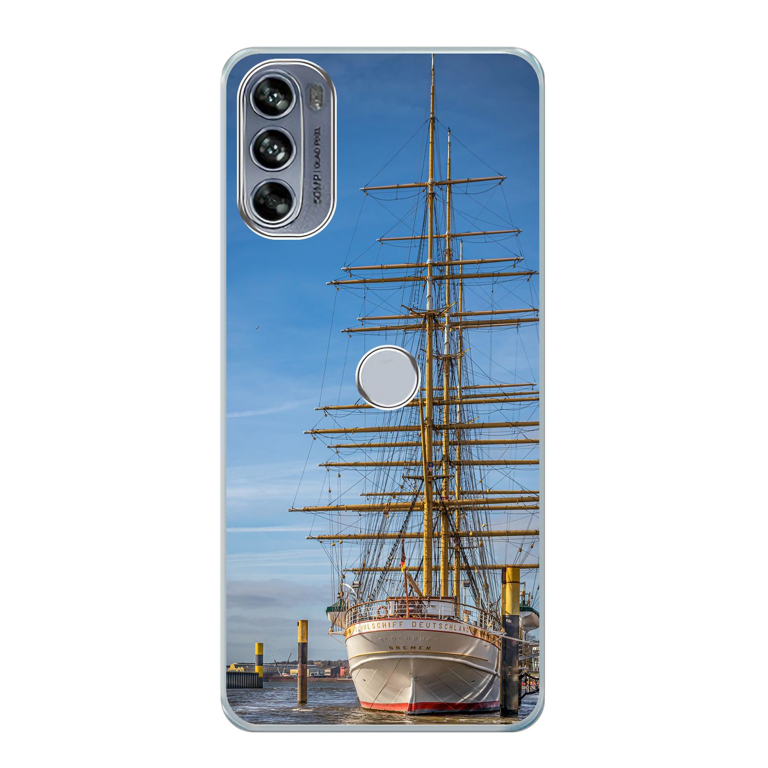 Case, Pro, DESIGN Backcover, Motorola, 30 Segelboot Edge Moto KÖNIG