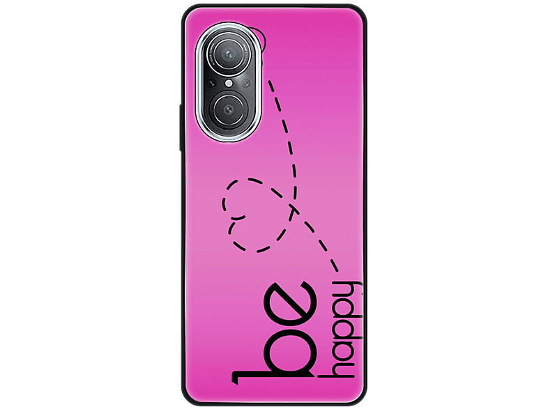 KÖNIG DESIGN Case, Backcover, Huawei, nova 9 SE, Be Happy Pink