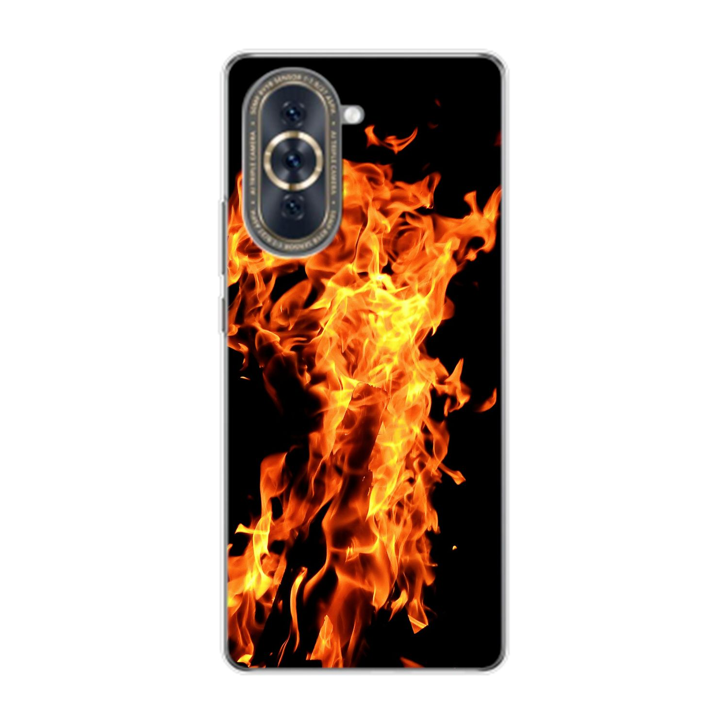 KÖNIG DESIGN Case, Backcover, nova Feuer 10, Huawei