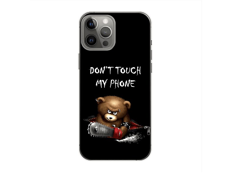 DESIGN My 14 Apple, Bär Pro Schwarz KÖNIG Max, Phone Backcover, iPhone Dont Touch Case,