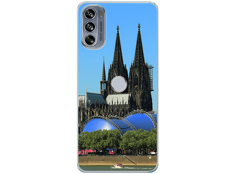 KÖNIG DESIGN Case, Backcover, Motorola, Moto Edge 30 Pro, Kölner Dom