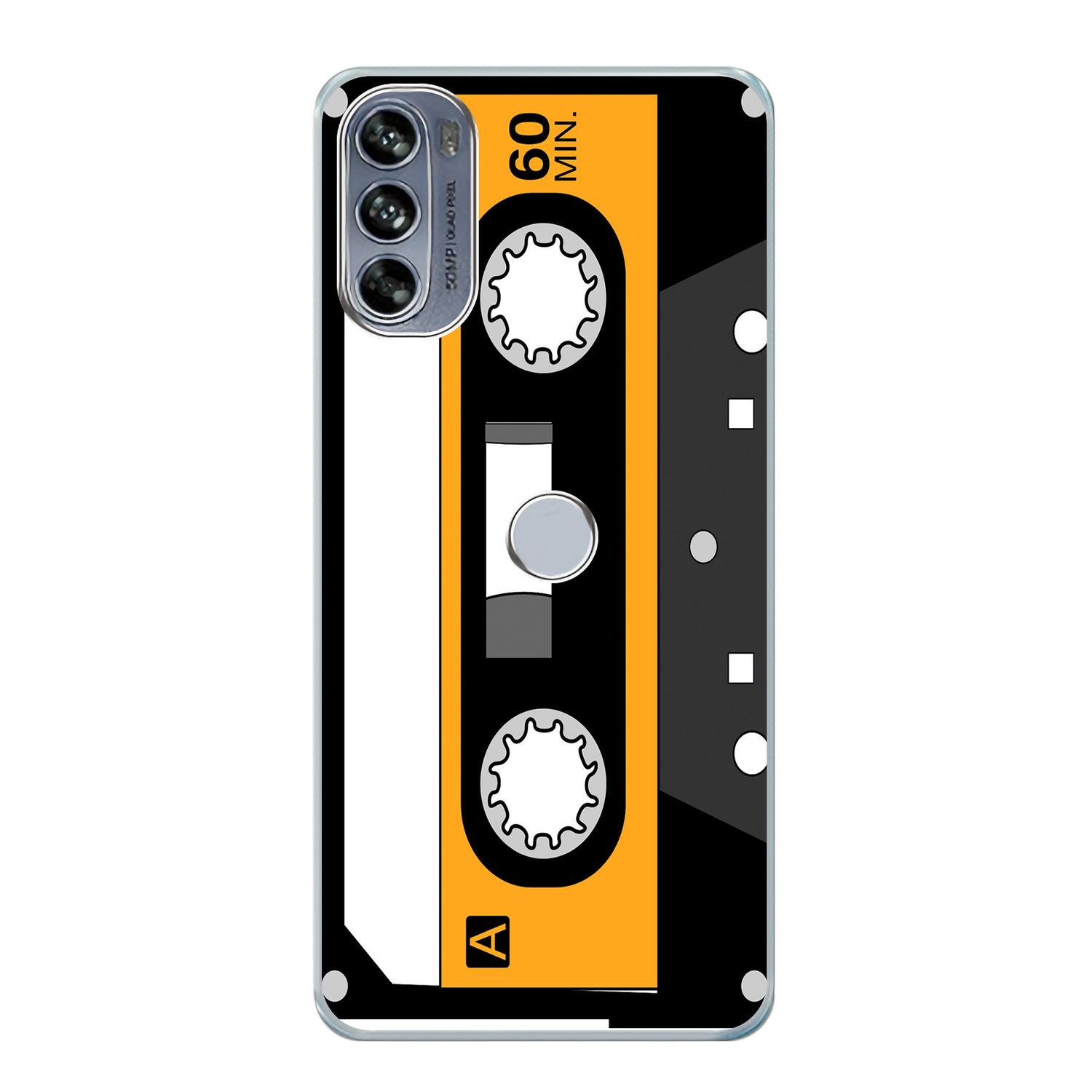 Edge Moto Pro, Retro KÖNIG Kassette 30 DESIGN Backcover, Motorola, Case,