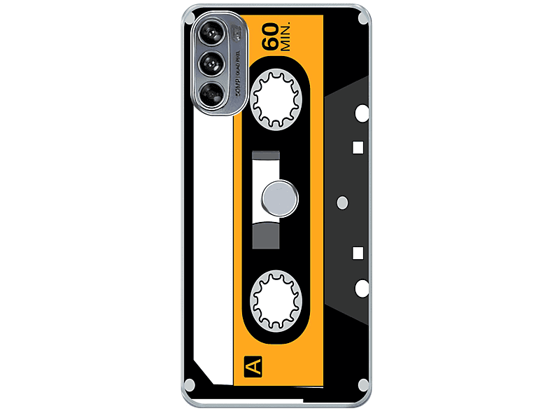 KÖNIG DESIGN Case, Backcover, Motorola, Moto Edge Retro Kassette Pro, 30