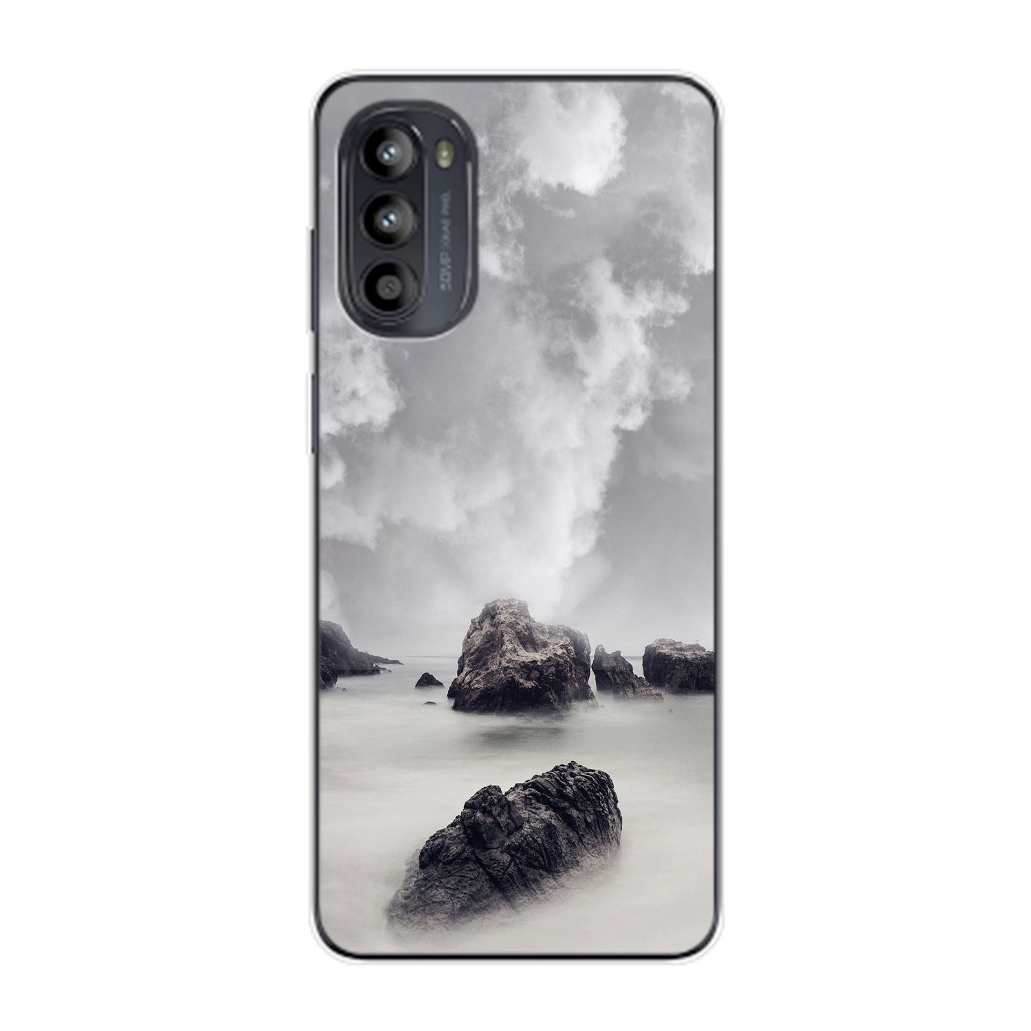 DESIGN Case, KÖNIG Felsen Wolken Moto Motorola, Backcover, G62,