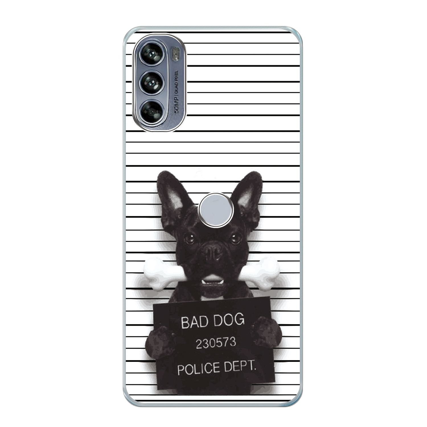KÖNIG DESIGN Case, Backcover, Bulldogge 30 Motorola, Dog Pro, Moto Edge Bad