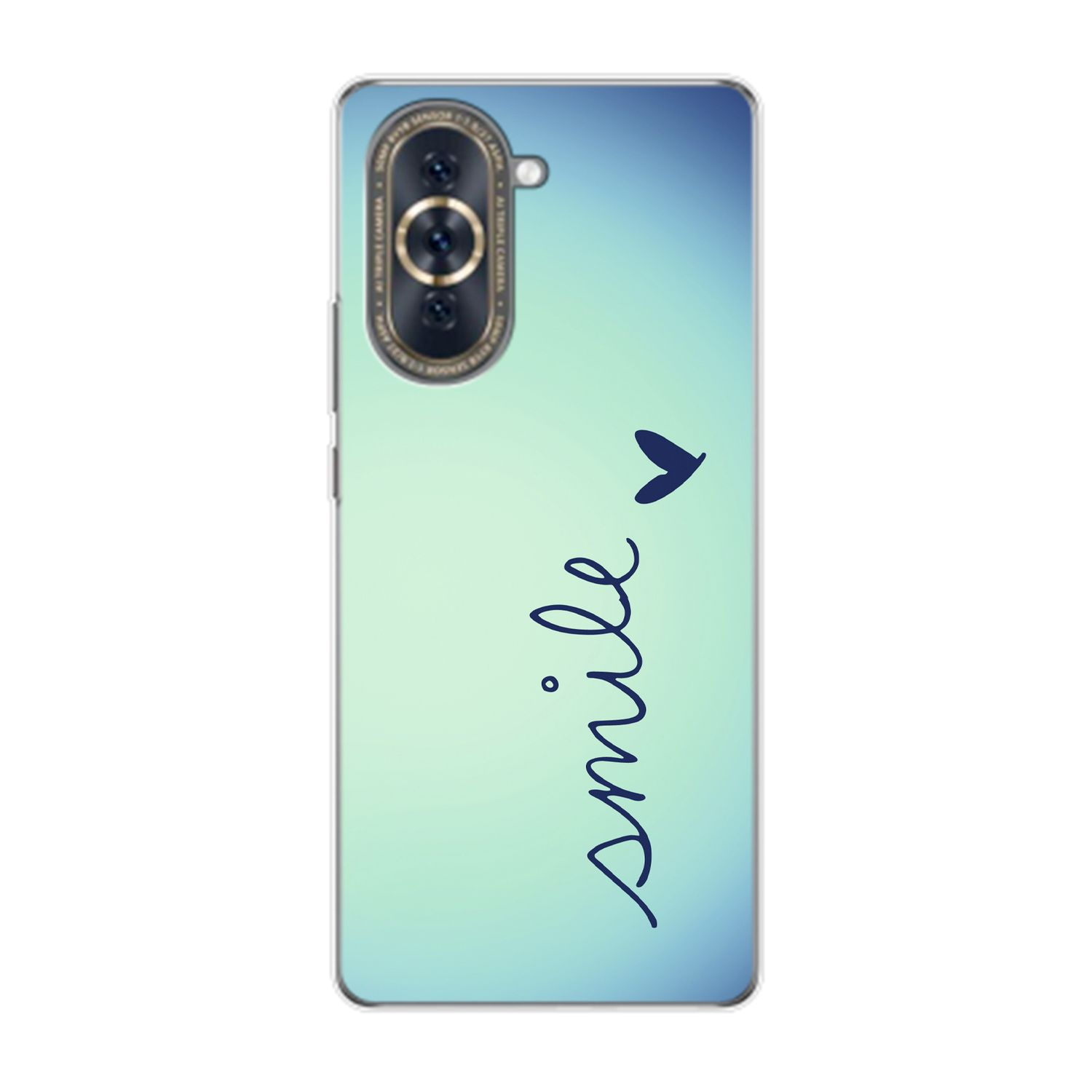 KÖNIG DESIGN Case, Smile nova Huawei, 10, Backcover, Blau