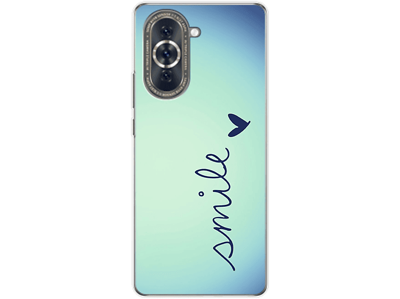 KÖNIG DESIGN Case, Smile nova Huawei, 10, Backcover, Blau
