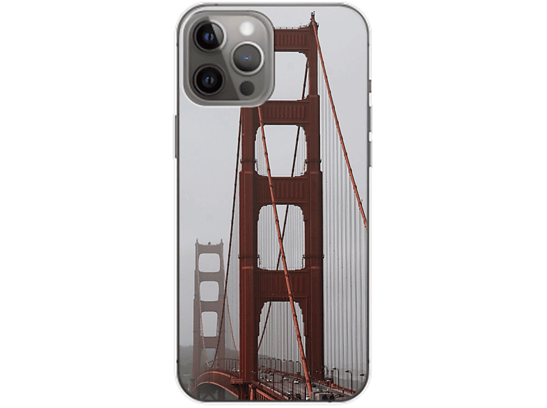 KÖNIG DESIGN Case, Backcover, Apple, Golden Gate 14 iPhone Max, Bridge Pro