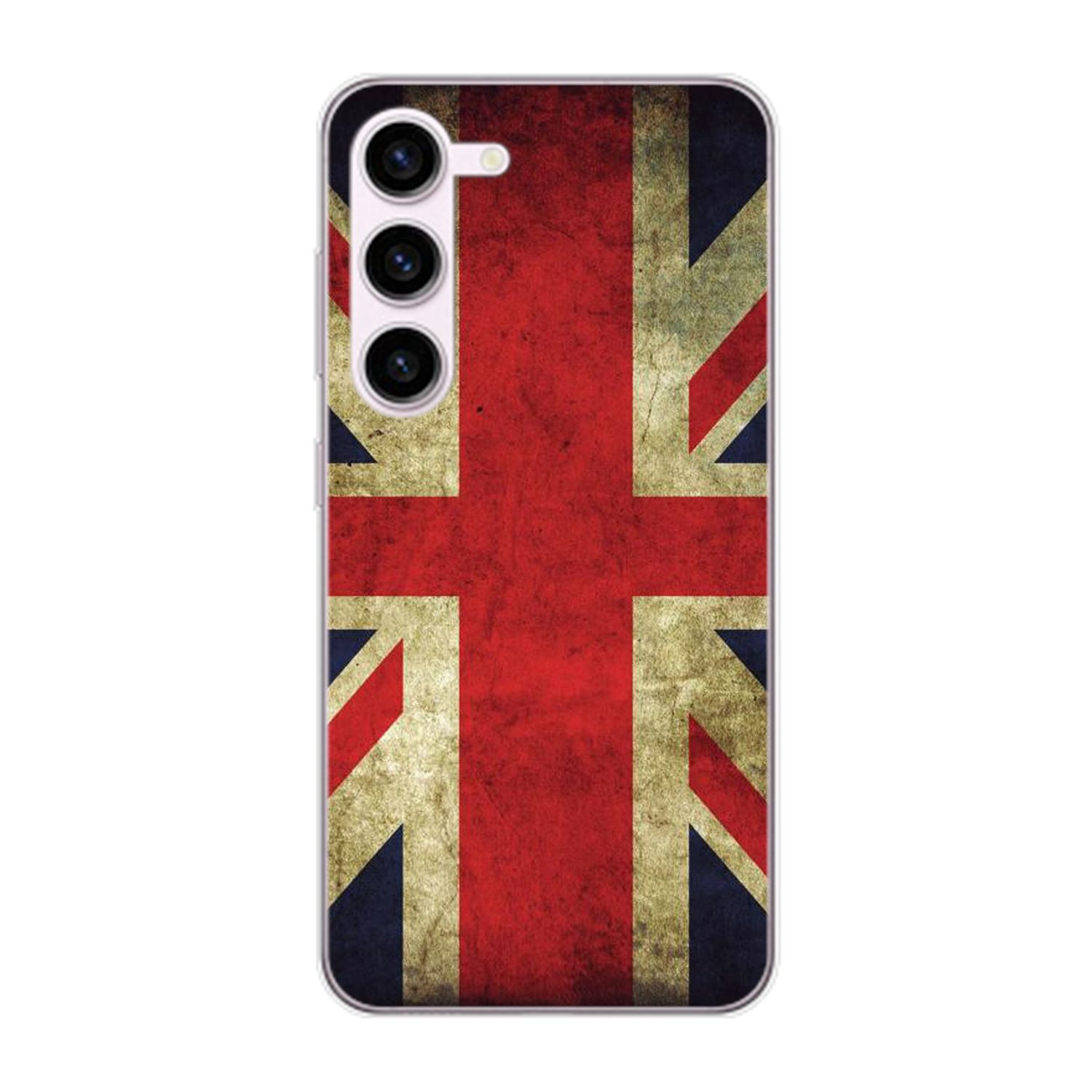 Case, DESIGN Flagge Galaxy Samsung, S23, KÖNIG England Backcover,