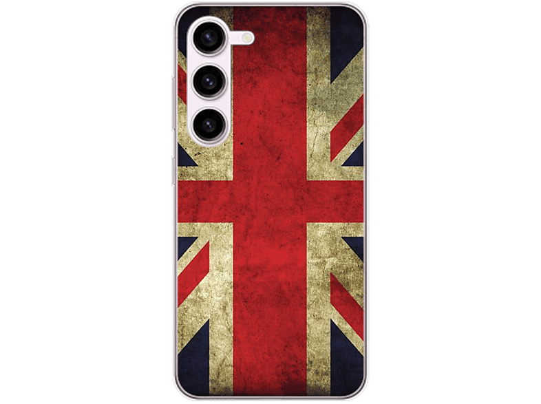 Case, Backcover, Samsung, S23, DESIGN KÖNIG England Galaxy Flagge