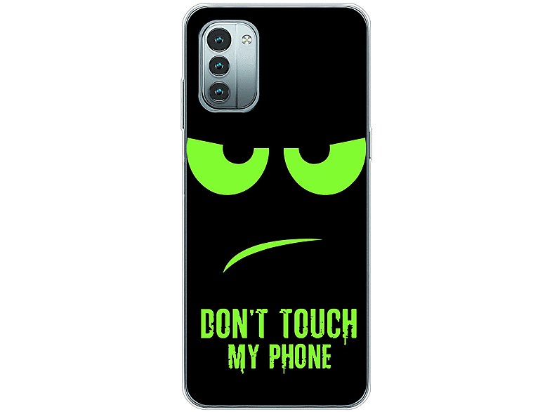 KÖNIG DESIGN Case, Backcover, Nokia, G11, Dont Touch My Phone Grün